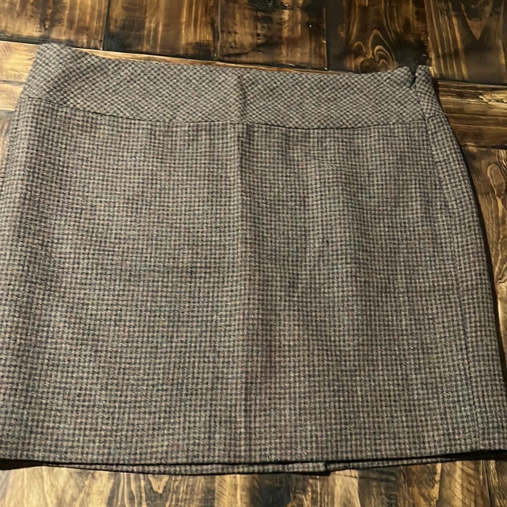 Size 12 wool blend plaid skirt THE LIMITED EUC